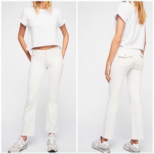 Free People White Denim